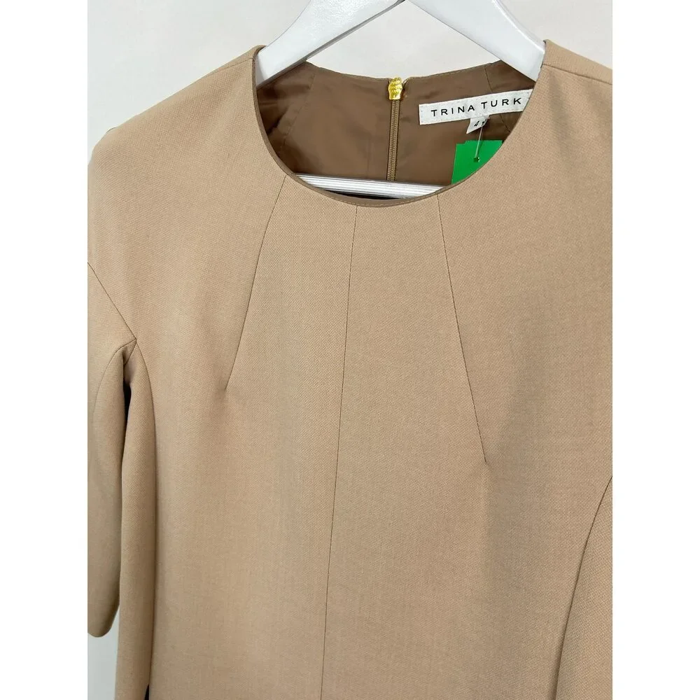 TRINA TURK Size 4 Beige Women Dress - Picture 4 of 4